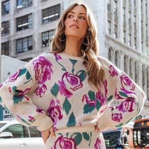 NWT floral sweater from Vici